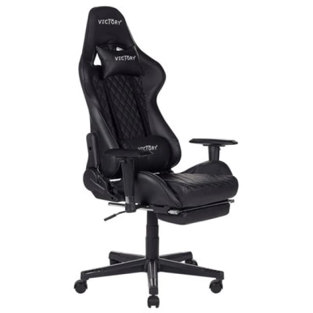 Beliani Gaming Chair Victory Faux Leather Black