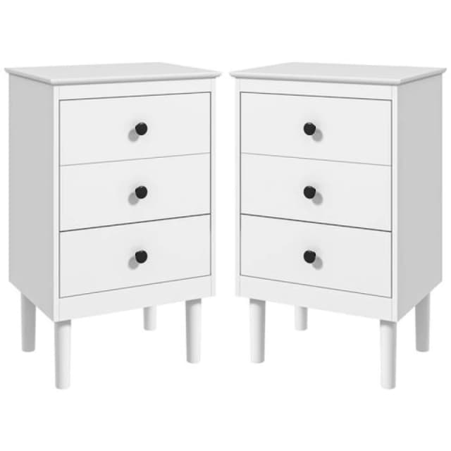 HOMCOM Bedside Table Set of 2 - Homcom 5056725570033