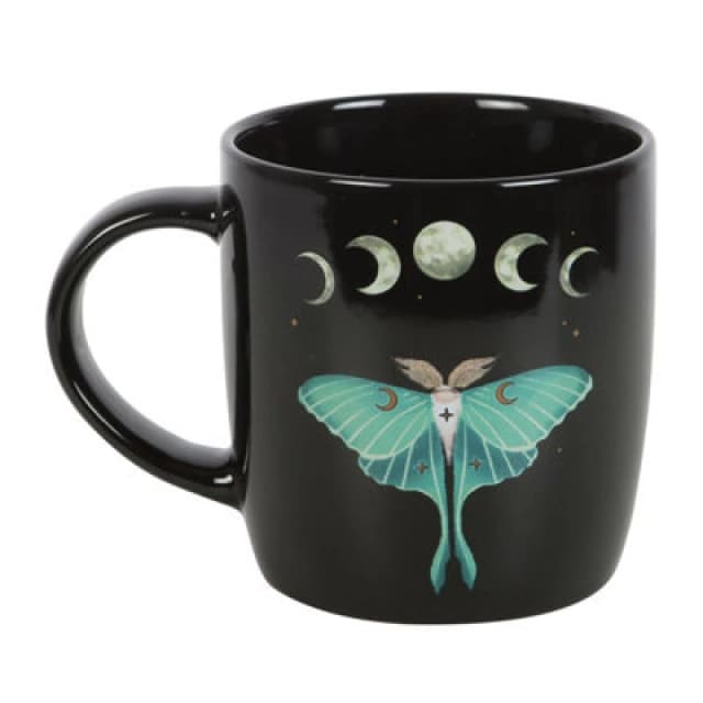 Something Different Something Different Luna Moth Mug in Black One Size Unisex 5063527008305