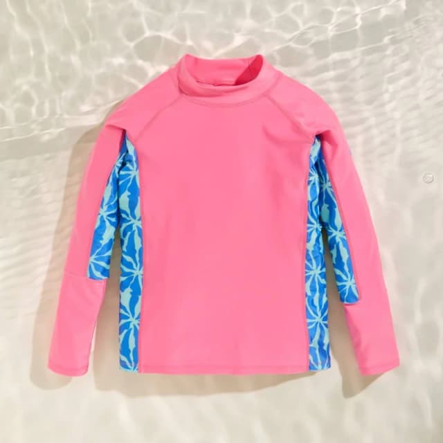 Regatta Hoku II Long Sleeved Swim Top in Pink Size: 14 Years Pink Unisex 14 Years