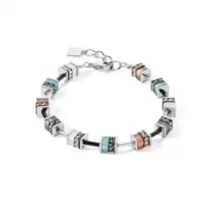 GeoCUBE Classic Aqua-Brown Bracelet 4409/30-2011