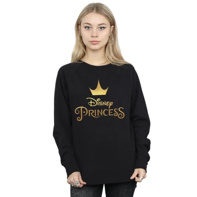 Disney Princess Crown Logo Sweatshirt Black female