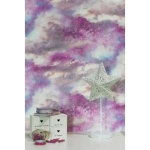 Diamond Galaxy Purple/Blush Wallpaper