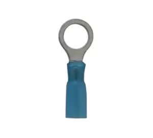 Blue Heatshrink Ring Terminal 8.4mm Pk 25 Connect 30198