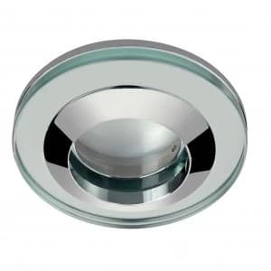 Wickes Round Glass Warm White Dimmable Cob LED Lamp Shower Light - 5W GU10