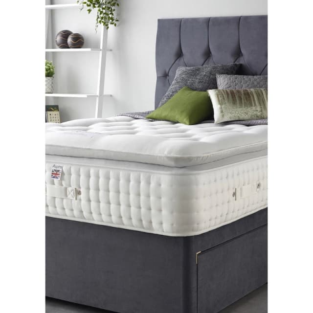 Aspire Aspire Alpaca Silk 3000 Pocket Pillowtop Mattress in White Size: Small Double White Small Double Unisex 5057632124302