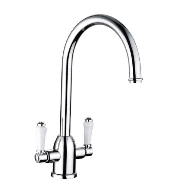 Balterley Traditional Dual Handle Kitchen Mixer Tap, Chrome