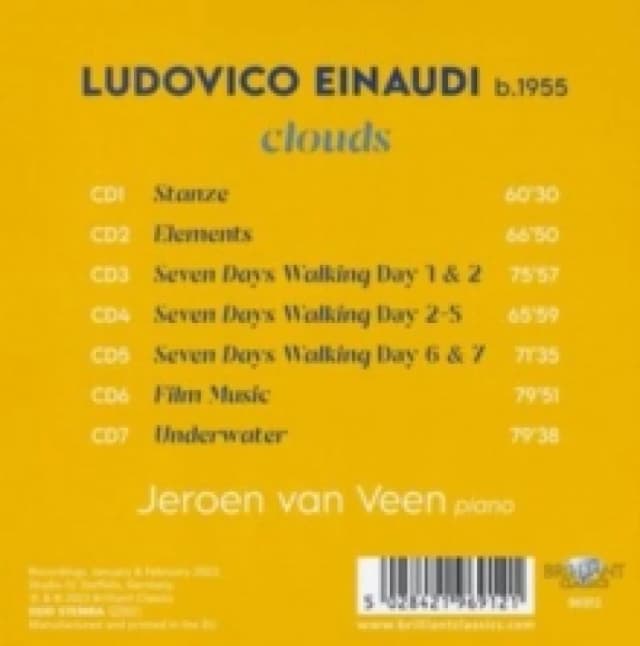 Einaudi: Clouds CD / Box Set