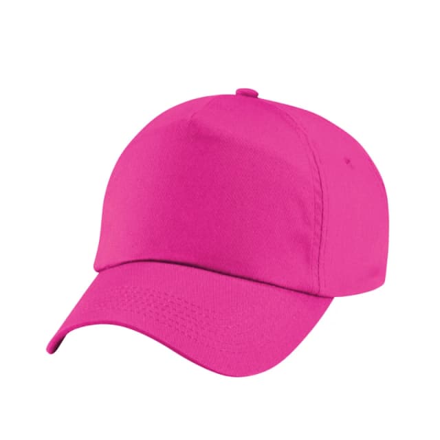 Beechfield Original 5 Panel Cap in Fuchsia Fuchsia Unisex One Size