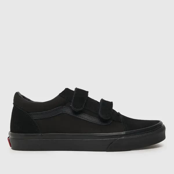 Vans Black old skool v Youth trainers Black UK 4 (EU 36 1/2)