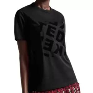 Ted Baker Womens Tedin T-Shirt - Black - UK 10