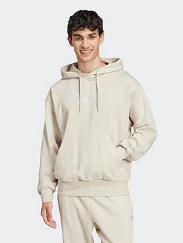 adidas Essentials Feelcozy Fleece Hoodie Mens - Grey Grey S