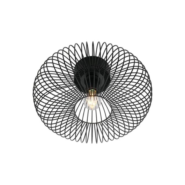 Nordlux Beroni Indoor Ceiling Light Black Metal E27 Ceiling or Wall Mounting - Mains Powered, IP20 Black Unisex