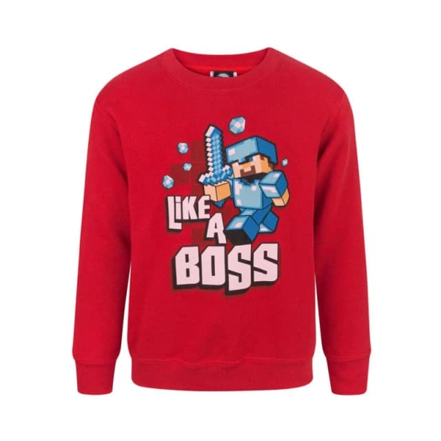 Minecraft Sweatshirt Red male