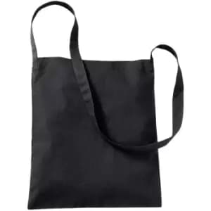Westford Mill Sling Tote Bag - 8 Litres (Pack of 2) (One Size) (Black) - Black