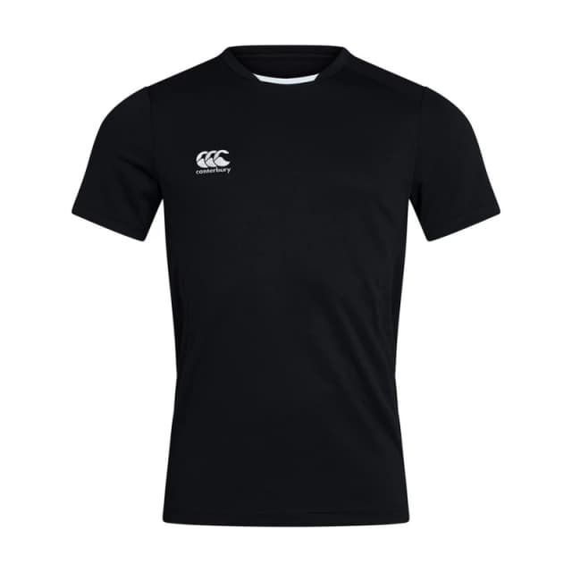 Canterbury Club Dry T-Shirt in Black Size: 4 Years Black Unisex 4 Years
