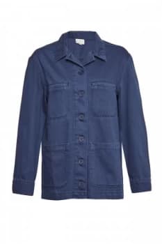 French Connection Perret Utility Slouchy Workwear Jacket Blue