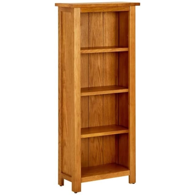 VIDAXL 4-Tier Bookcase 45x22x110cm Solid Oak Wood Vidaxl 8720286543030