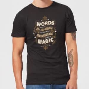 Harry Potter Words Are, In My Not So Humble Opinion Mens T-Shirt - Black - XXL