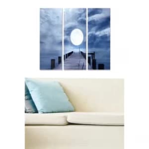 MDF2904747 Multicolor Decorative MDF Painting (3 Pieces)