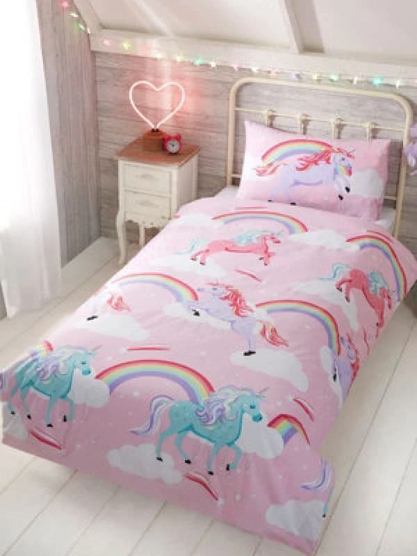 Rapport Home My Little Unicorn Duvet Set Pink