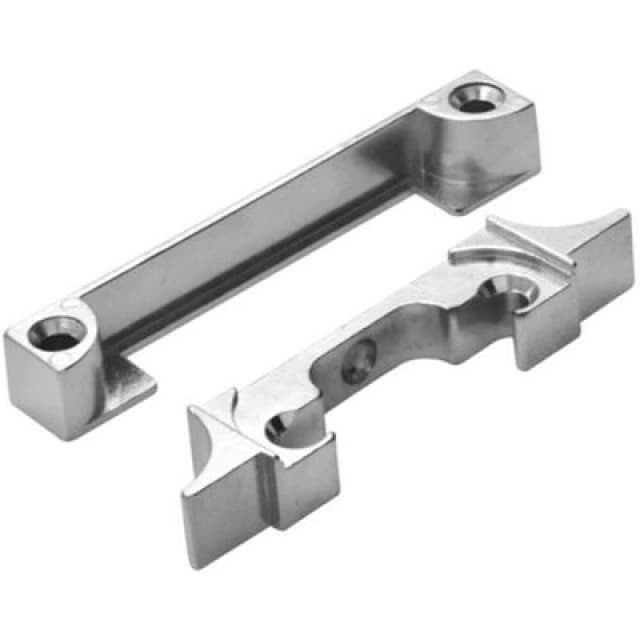Loops Rebate Kit for Bolt Through Mortice Tubular Latch 13 x 22mm Nickel Plated Metallics unisex