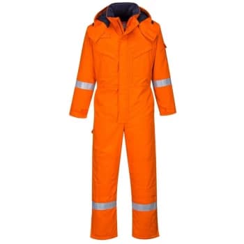 Portwest - FR53ORRS - sz S FR Anti-Static Winter Coverall - Orange