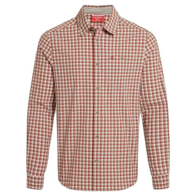 Long sleeve shirt Craghoppers NosiLife Nuoro Check Rouge Male S