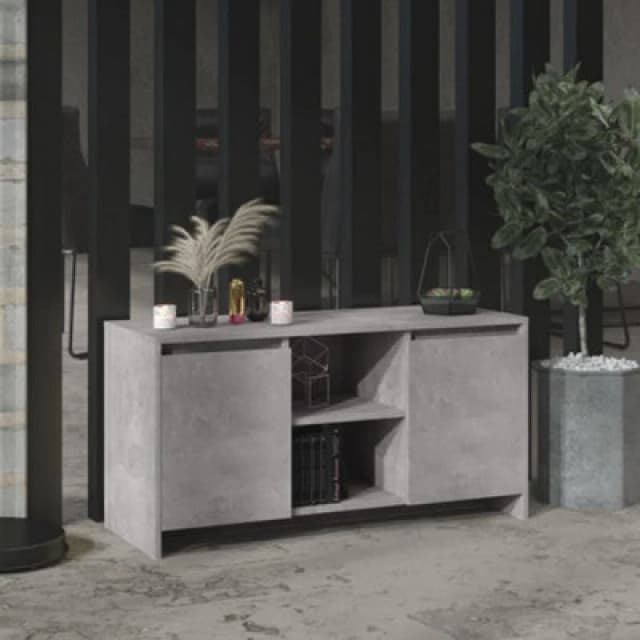 Vidaxl TV Cabinet Concrete Grey 102X37.5X52.5cm Engineered Wood, Grey 809795