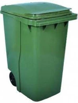 Confidential Waste Wheelie Bin 360 Litre Green 377917