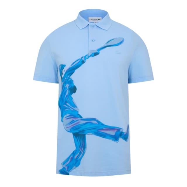 Lacoste Mens Printed Short-Sleeve Polo Shirt Overview male XS