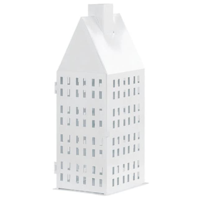 Beliani Lantern Dolok Metal 40 Cm White