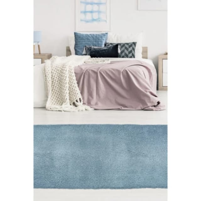Snug Plain Denim 120X170cm Rug, Blue P116A- SG011 12