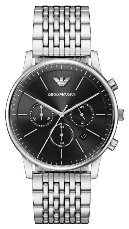 Emporio Armani AR11772 Minimalist Chronograph (42mm) Black Watch