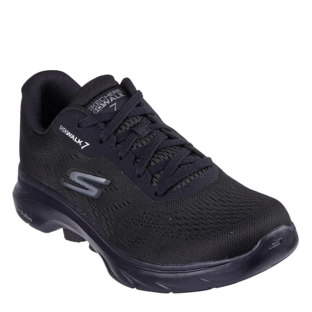 Skechers Mens Engineered Mesh Lace-Up Low-Top Trainers Black male 7 (41)