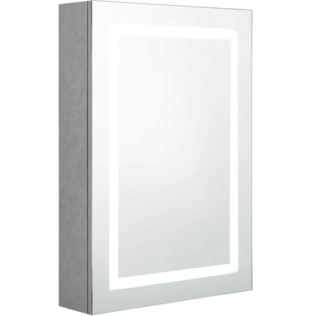 VIDAXL Vidaxl - LED Bathroom Mirror Cabinet Concrete Grey 50x13x70cm 8720286332511