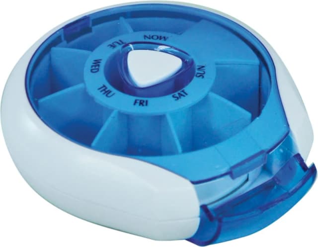 AIDAPT Compact 7 Day Weekday Pill Tablet Dispenser - Blue ELV-667121