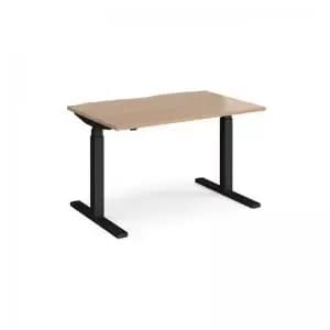 Elev8 Touch straight sit-stand desk 1200mm x 800mm - Black frame and