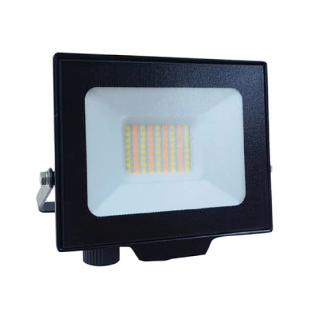 Ener-J Ener - J 30W LED Floodlight Cct Switchable Ip65 Weatherproof Black 2700 Lumens 240V