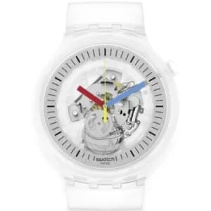 Unisex Swatch Clearly Bold Clear Watch