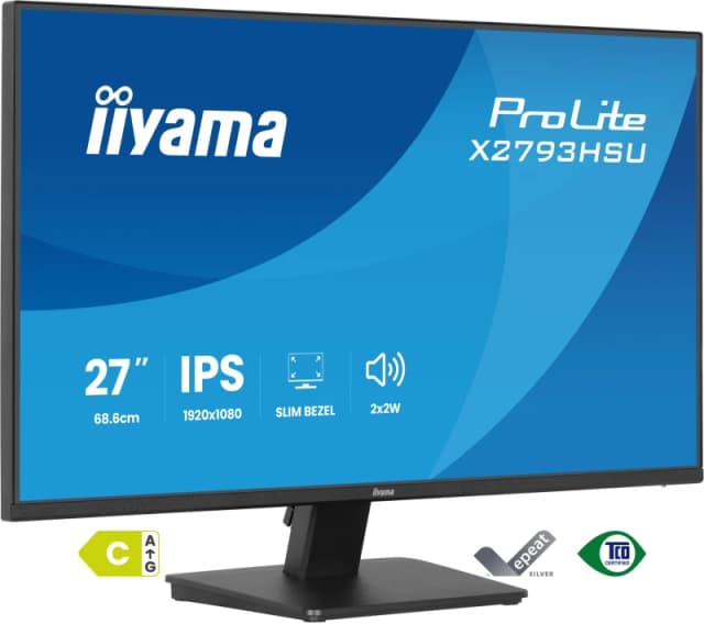 iiyama iiyama ProLite X2793HSU-B1 computer monitor 68.6cm (27") 1920 x 1080 pixels Full HD LED Black X2793HSU-B1