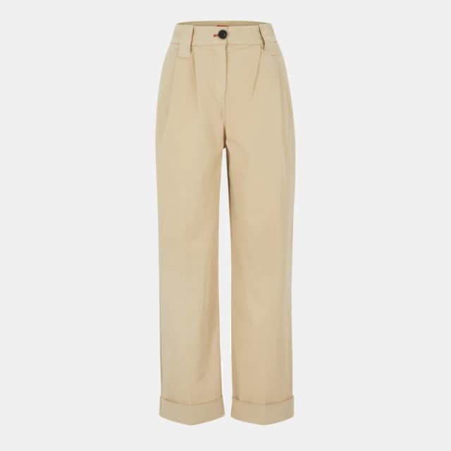 Hugo Womens Hanico Sailor Trousers Medium Beige female 4 (XXS)