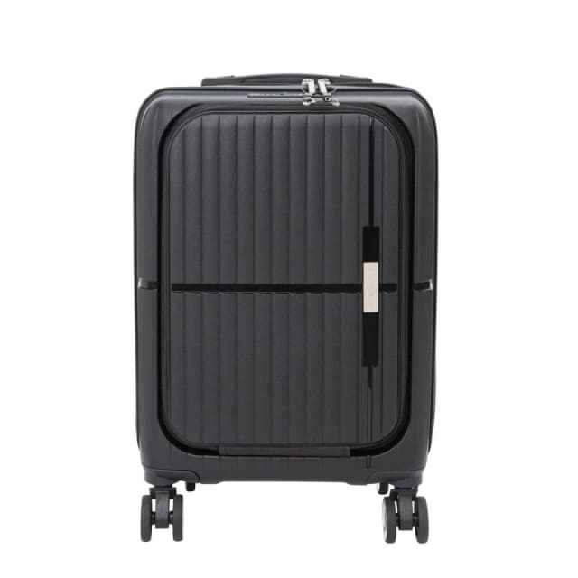 Linea Adults Open Front Hard Suitcase Black unisex 26in/67cm