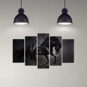 5DMDF-43 Multicolor Decorative MDF Painting (5 Pieces)