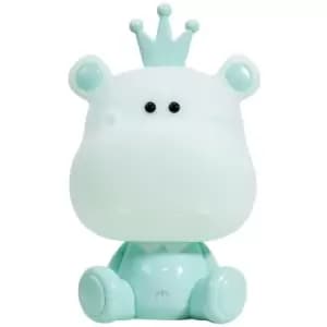 Onli Hippo Integrated LED Childrens Table Lamp, Green