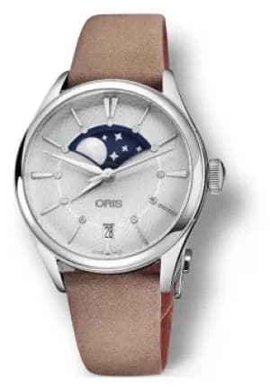 ORIS Oris Artelier Grande Lune 36mm Light Brown Strap 01 Watch