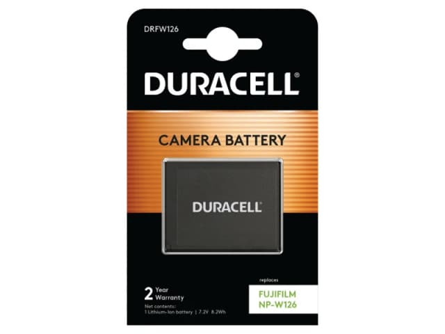 Duracell Camera Battery - replaces Fulifilm NP-W126 Battery