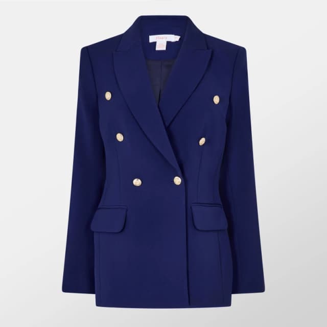 Finery Womens Orla Tailored Lightweight Blazer Navy female 8 (XS)