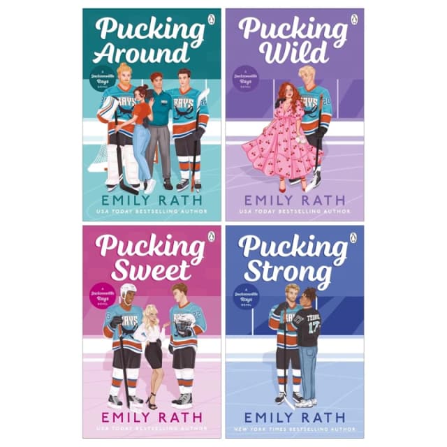 Jacksonville Rays Series Emily Rath 4 Book Collection Featuring Pucking Around Pucking Wild Pucking Sweet Pucking Strong Emily Rath Books