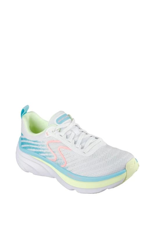 Skechers Womens D'Lux Vapor Cool Breeze Trainer in White Size: 7 White Female 7